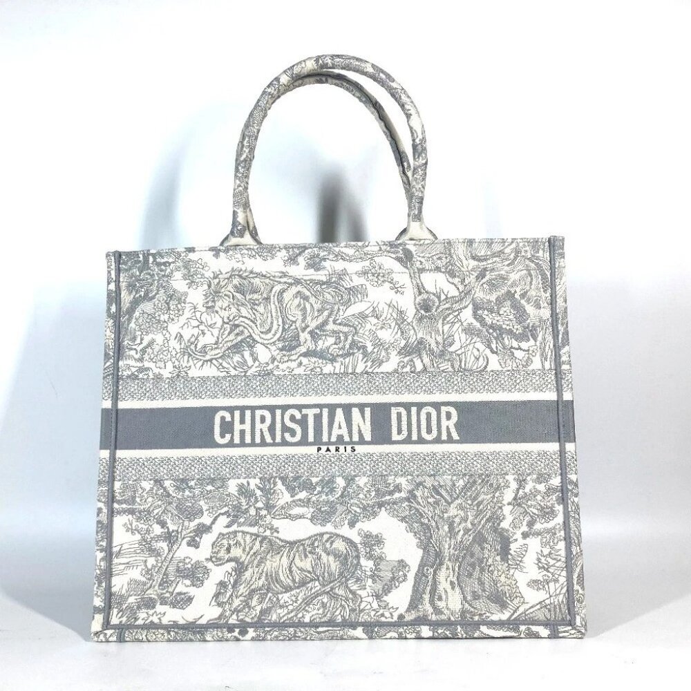 Dior M1286ZTDT_M20I Toile de Jouy embroidery book tote large Hand Bag Tote Bag - Picture 1 of 11